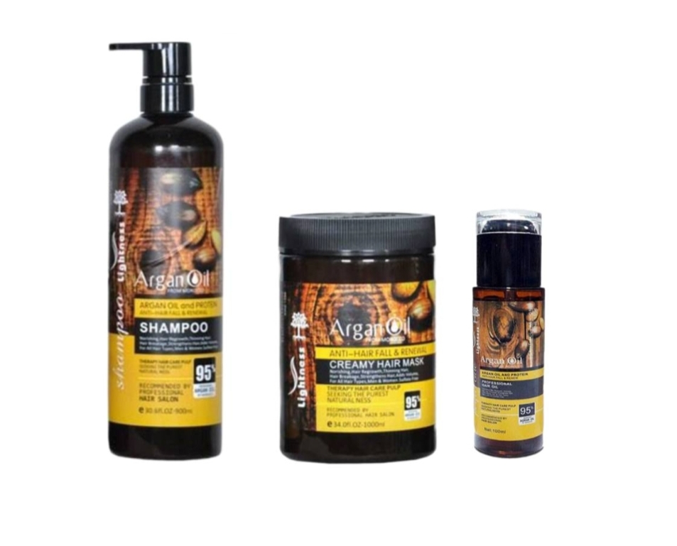 پک احیا کننده مو آرگان(شامپو،ماسک مو،سرم)
