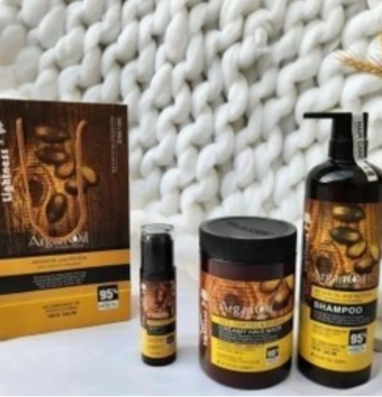 پک شامپو + ماسک + روغن مو مدل آرگان برزیلی اصلی