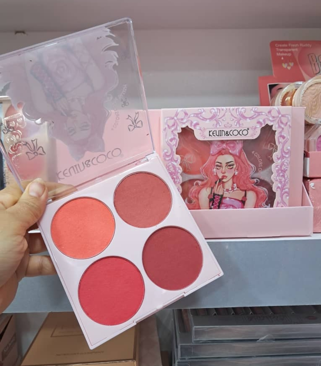 رژگونه مخملی چهارتایی